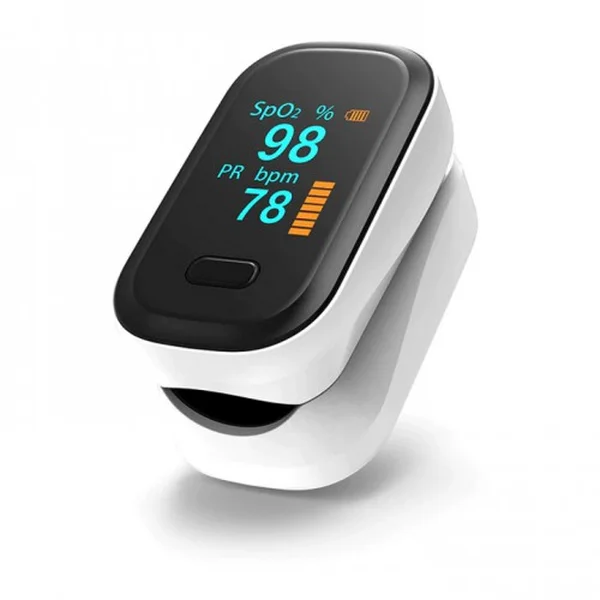 Yonker Finger Pulse Oximeter - White and Grey