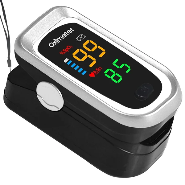 Digital Blood Oxygen Pulse Sensor Meter - SPO2 - Black