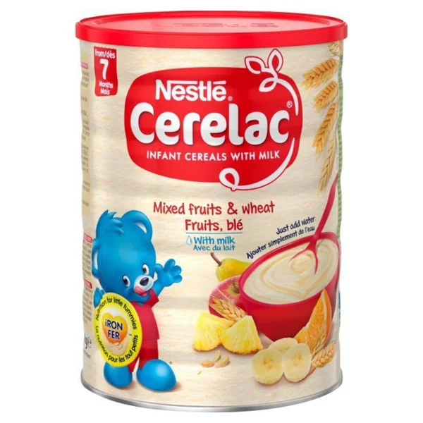 Nestle Cerelac Mixed Fruits & Wheat Fruits, ble With Milk (From 7 Month) - 1kg